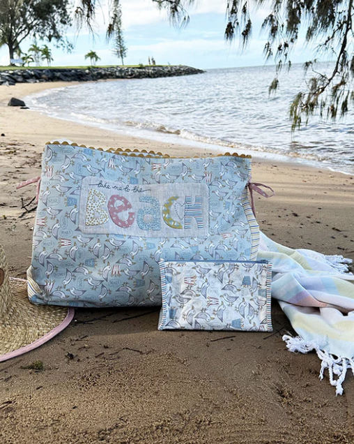 TBH-, Sunkissed Beach Bag, Pattern by the Birdhouse (+ Purse)