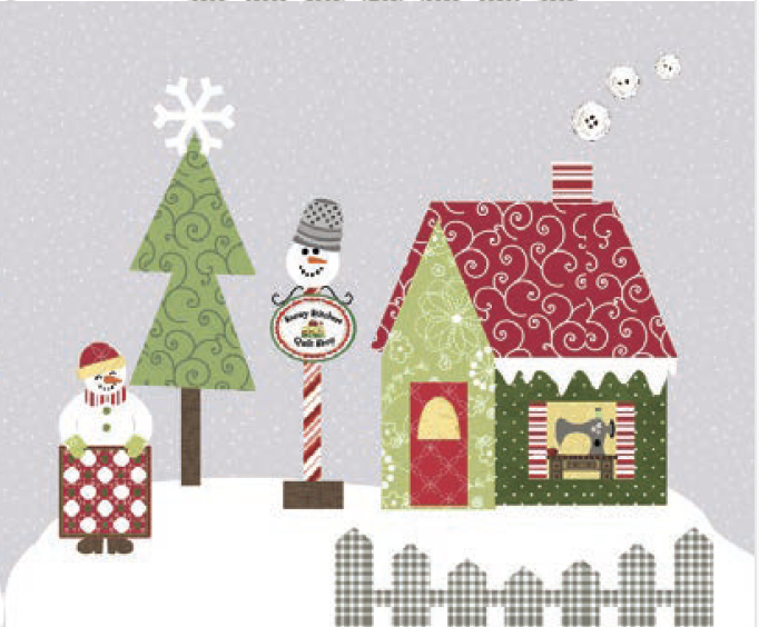 THQFROSTY-BOM4, Frosty Goes to Town, BOM-4, including fabric, pattern by The Quilt Company