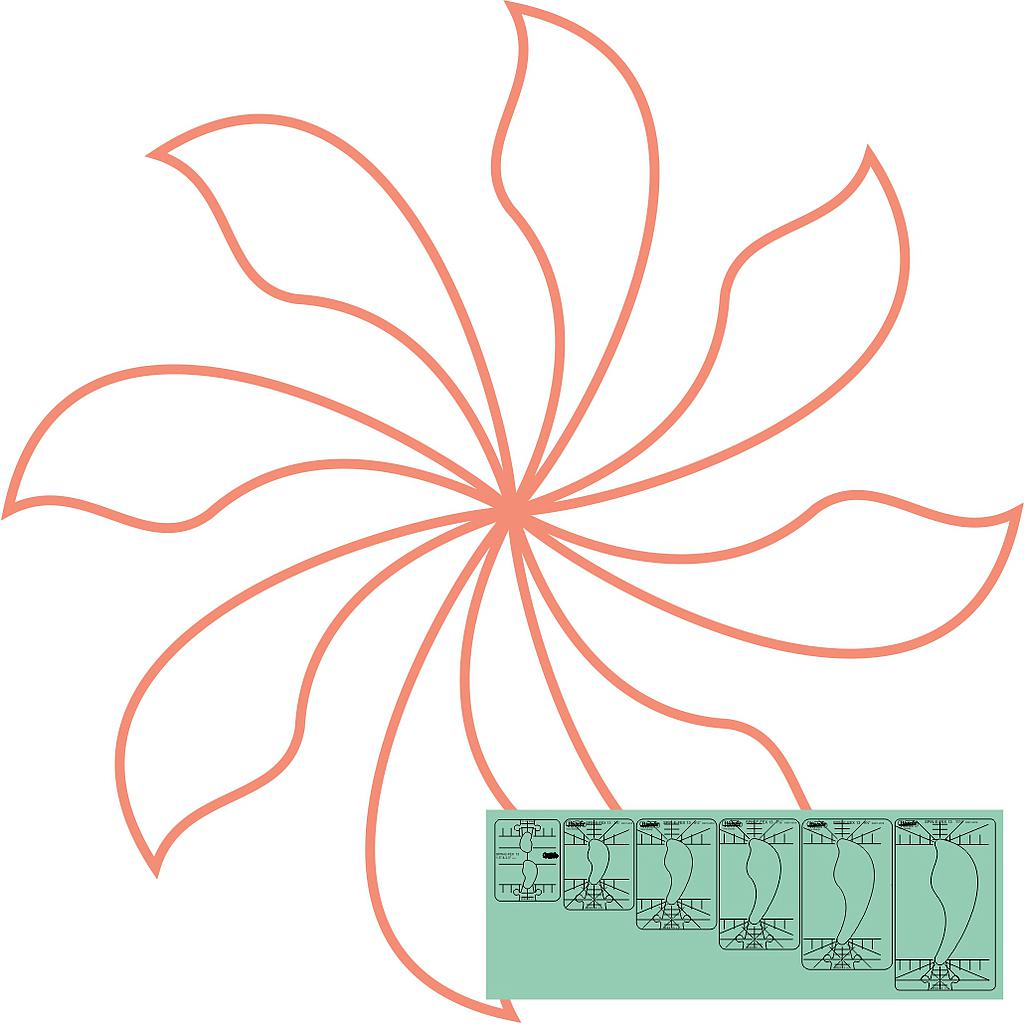 WT-SFX13-9.5-LS, Spin e fex 13 Flower, 9,5", LowShank