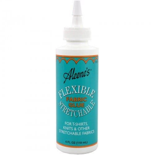 DUE70-2, Aleene's Flexible Stretchable Fabric Glue, 4 oz Bottle