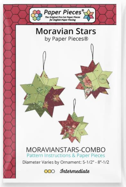 MORAVIANSTAR-COMBO, Moravian Star by Paper Pieces®, Pattern + Paper Pieces