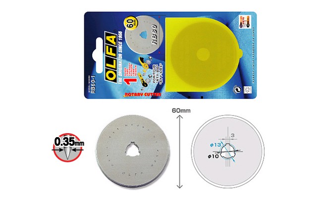 OLFA 1pc Spareblade (60mm)