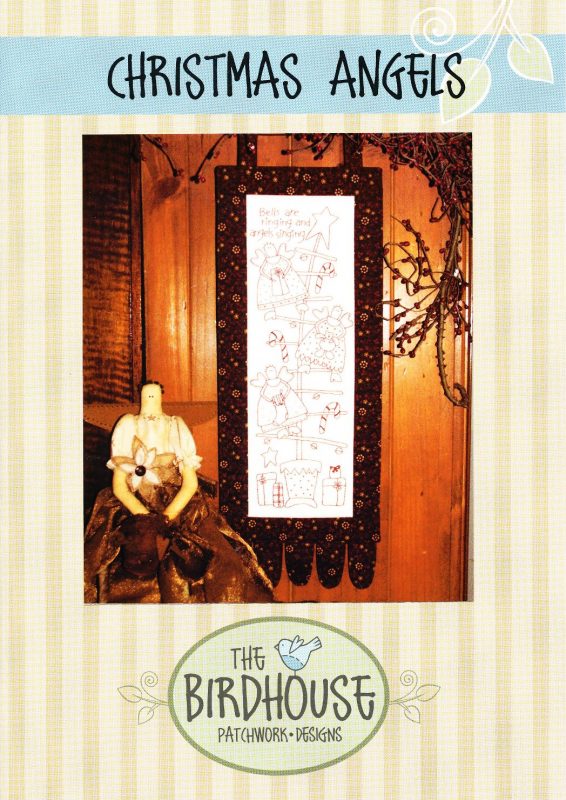 TBH-D146, Christmas Angels (20x55cm) Pre-printed Fabric and Pattern