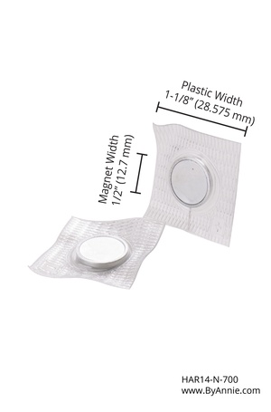 HAR14-N-700, Magnetic Snap 14 mm Set invisible ByAnnie