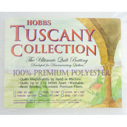 HOBTP81, Full, TUSCANY POLYESTER BATTING 81"x 96" 