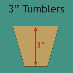 3" Tumbler, 50 Pieces