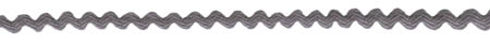 Grey Ric Rac (0.25", 6mm) - 36 YDS