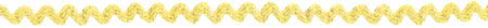Bright Yellow Ric Rac (0.25", 6mm) - 36 YDS