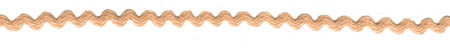 Peach Ric Rac (0.25", 6mm) - 36 YDS