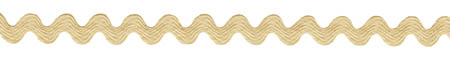Maize Ric Rac (0.375", 9mm) - 24 YDS