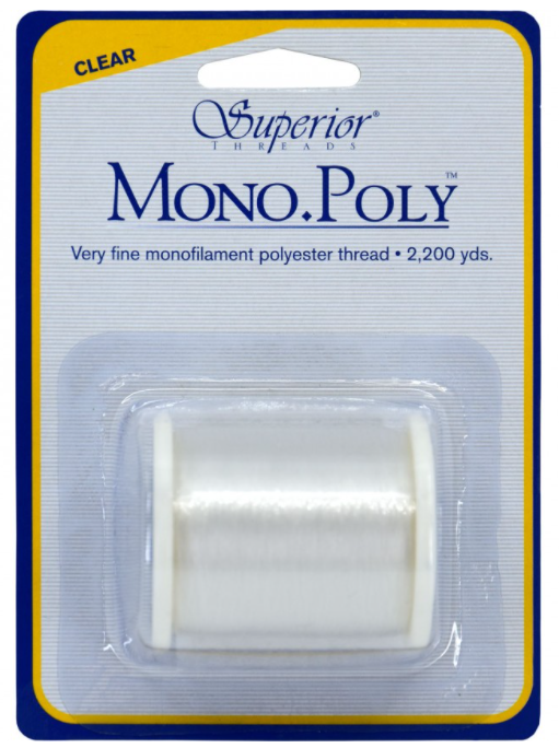 SUT119/01-CLE, Mono-Poly Clear Thread 670,(2200 yds)