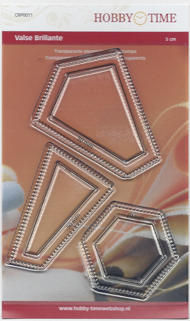 CRP0011, 3 shapes for (part of) the quilt "Valse Brillante" - Quiltstamps