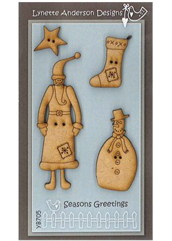 LA-YB705, Button Pack, Seasons Greetings