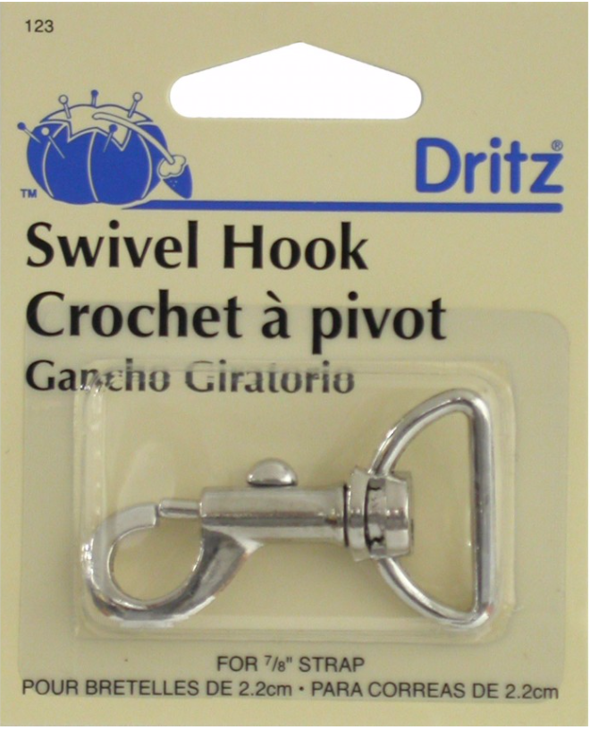 Swivel Hook For Straps, 7/8" (2.22cm)