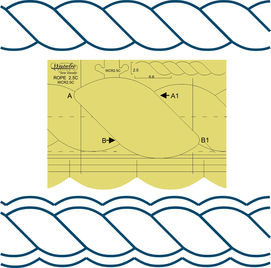 Continuous Rope 2.5" x 6.5" - High Shank