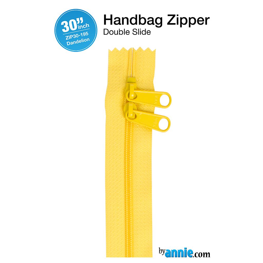 ZIP30-195, 30" Handbag Zippers - Double-slide (Dandelion) ByAnnie