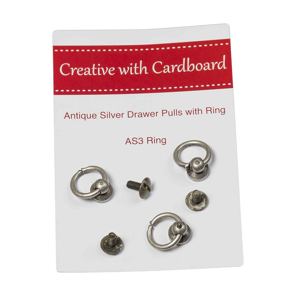 Antiek Zilveren knop met ring