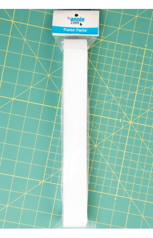 Strapping White Polypro 1,5" wide, 6 yards long white for bags